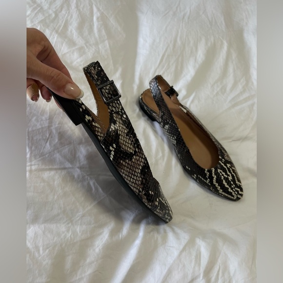 Vionic CRYSTAL JADE Boa Pointed Toe Sling-Back Flats | Black US SZ 8.5 Medium - Picture 2 of 9